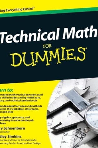 Cover of Technical Math For Dummies