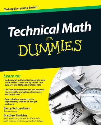 Book cover for Technical Math For Dummies