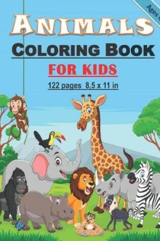 Cover of Animals Coloring Book for Kids