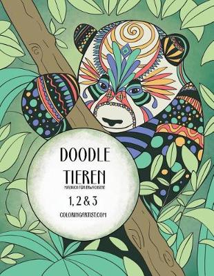 Cover of Doodle Tieren Malbuch f�r Erwachsene 1, 2 & 3