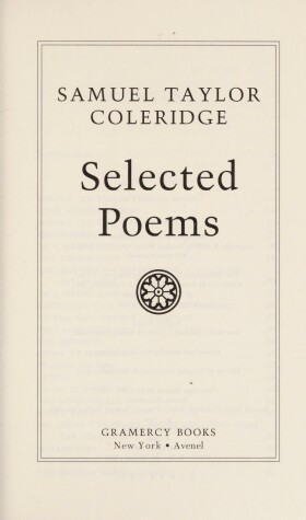 Book cover for Samuel Taylor Coleridge, Selected Poems