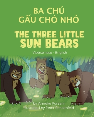 Book cover for The Three Little Sun Bears (Vietnamese - English)