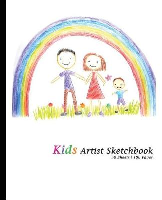 Book cover for Kids Artist Sketchbook - Happy Family