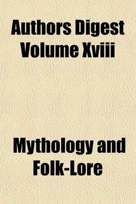 Book cover for Authors Digest Volume XVIII