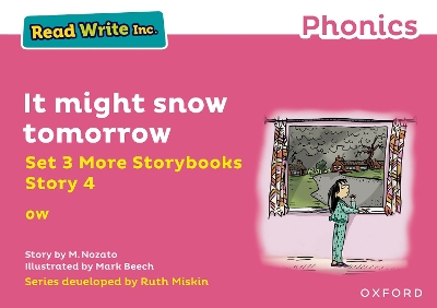 Book cover for Read Write Inc Phonics: Pink Set 3 More Storybook 4 It might snow tomorrow