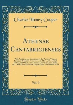 Book cover for Athenae Cantabrigienses, Vol. 3