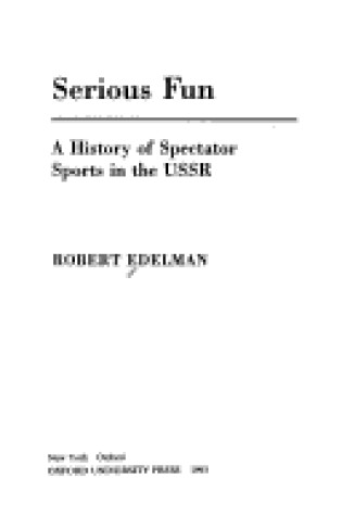 Cover of Serious Fun