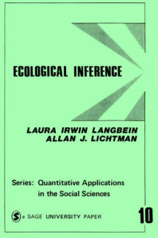 Cover of Ecological Inference