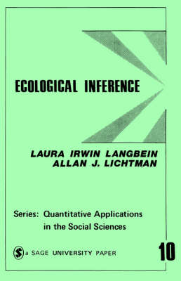 Cover of Ecological Inference