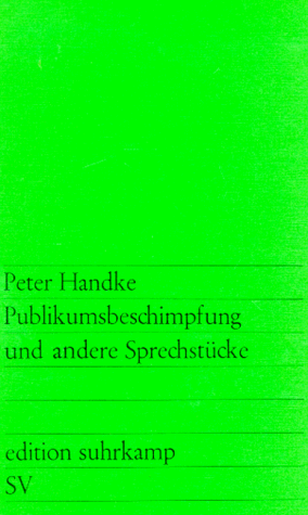 Book cover for Publikumsbeschimpfung und andere Sprechstucke