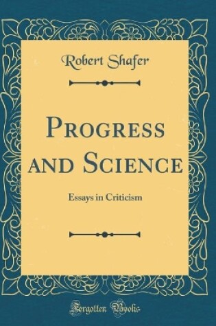 Cover of Progress and Science