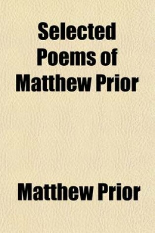 Cover of Selected Poems of Matthew Prior