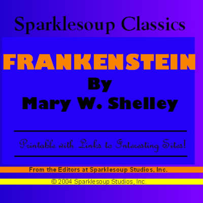 Book cover for Frankenstein (Sparklesoup Classics)