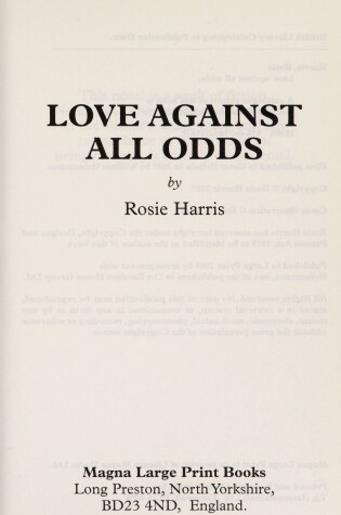 Cover of Love Against All Odds