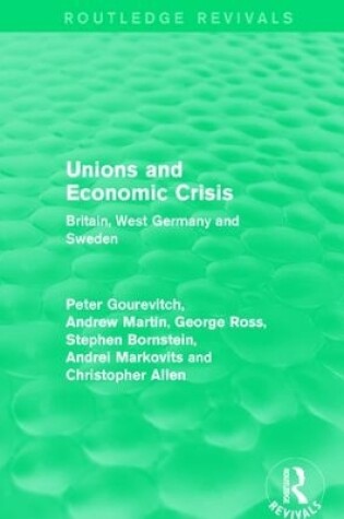 Cover of Unions and Economic Crisis