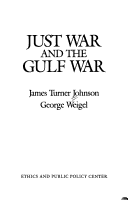 Book cover for Just War and the Gulf War