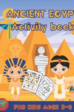 Cover of Ancient Egypt activity book for kids ages 3-8