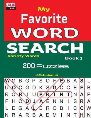 Book cover for My Favorite WORD SEARCH Book 1