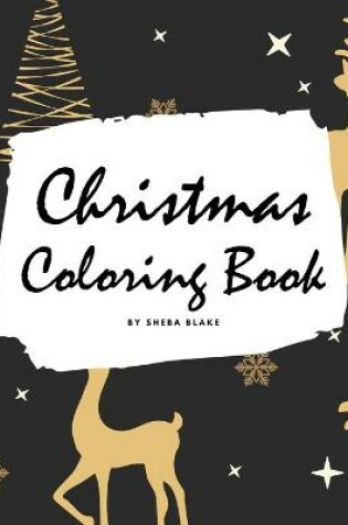 Cover of Christmas Coloring Book for Adults (Large Hardcover Adult Coloring Book)