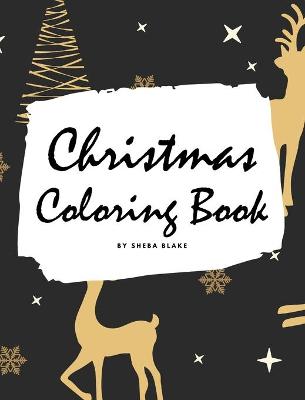 Book cover for Christmas Coloring Book for Adults (Large Hardcover Adult Coloring Book)
