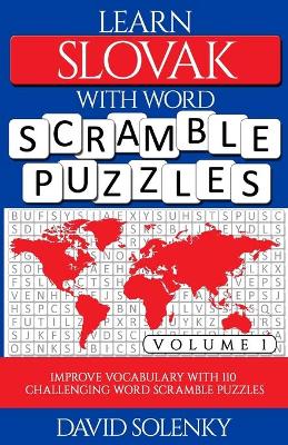 Book cover for Learn Slovak with Word Scramble Puzzles Volume 1