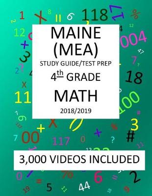 Book cover for 4th Grade MAINE MEA 2019 MATH Test Prep