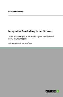 Book cover for Integrative Beschulung in der Schweiz