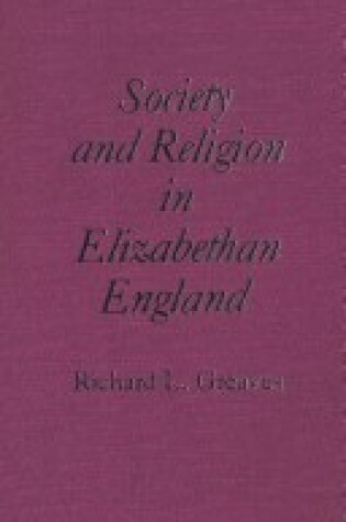 Cover of Society & Rel-Elizabethan Eng CB