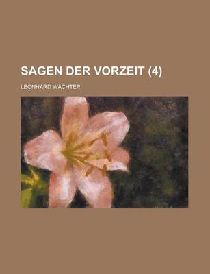 Book cover for Sagen Der Vorzeit (4 )