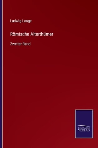 Cover of Römische Alterthümer