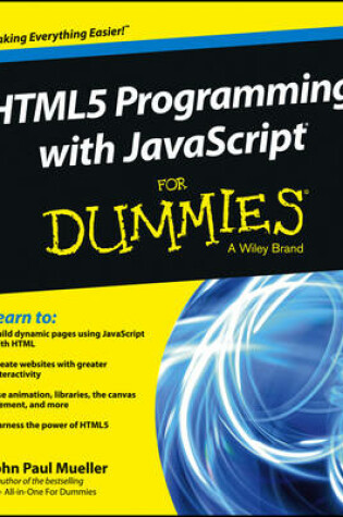 Cover of HTML5 Programming with JavaScript For Dummies