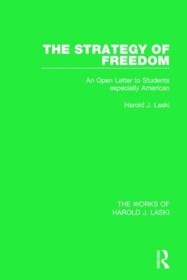 Cover of The Strategy of Freedom (Works of Harold J. Laski)