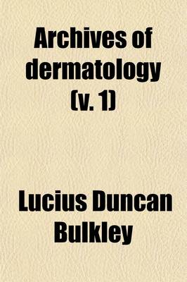 Book cover for Archives of Dermatology (Volume 1)