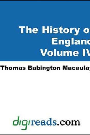 Cover of The History of England, Volume IV of V