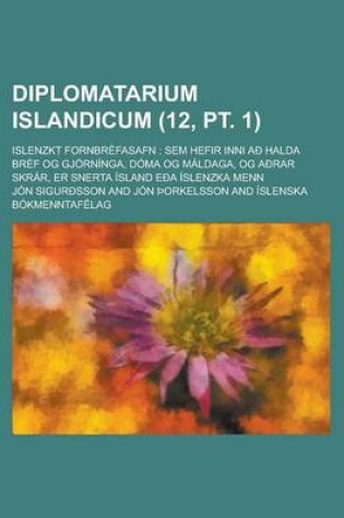 Cover of Diplomatarium Islandicum; Islenzkt Fornbrefasafn