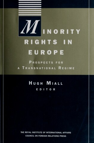 Cover of Minority Rights in Europe