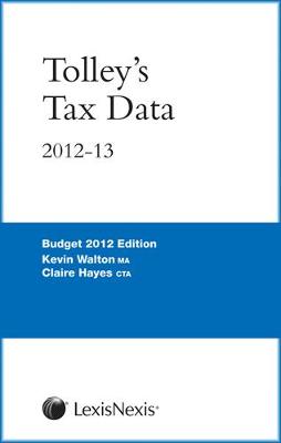 Book cover for Tolley's Tax Data 2012-13