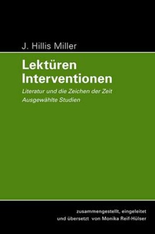 Cover of J. Hillis Miller