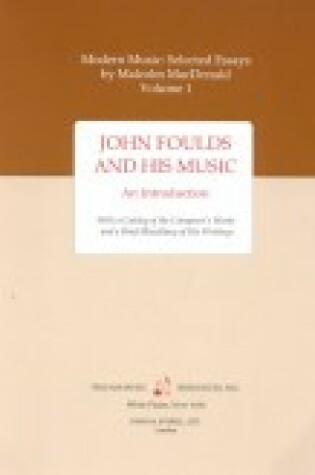 Cover of John Foulds and His Music-An Introduction