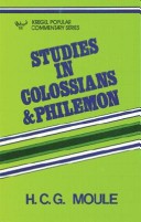 Cover of Studies in Colossians & Philemon