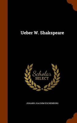Book cover for Ueber W. Shakspeare