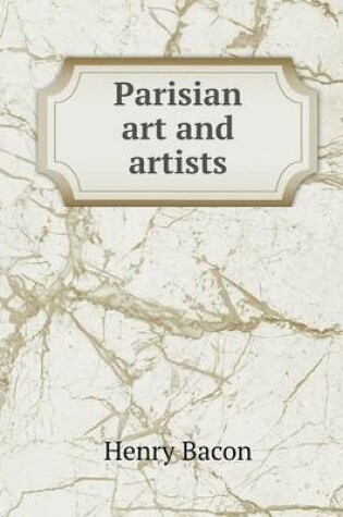 Cover of Parisian art and artists