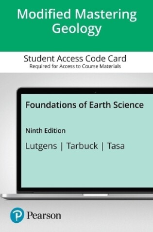 Cover of Modified Mastering Geology with Pearson Etext -- Access Card -- For Foundations of Earth Science - 18 Months