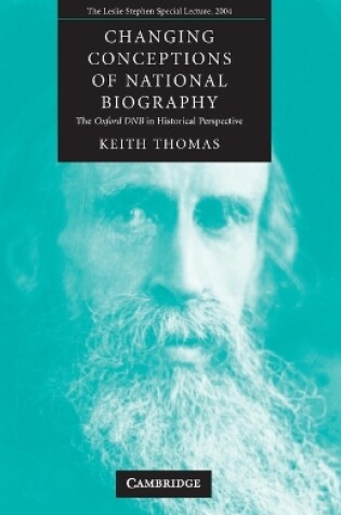 Cover of Changing Conceptions of National Biography