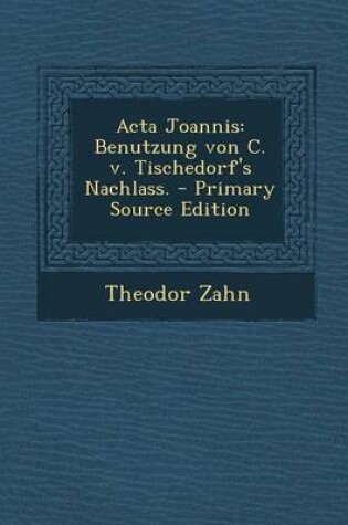 Cover of ACTA Joannis