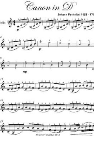 Cover of Canon in D Easy Violin Sheet Music