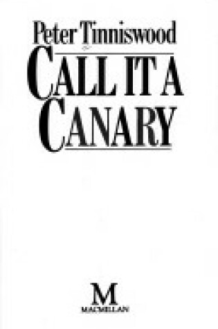 Cover of Call it a Canary