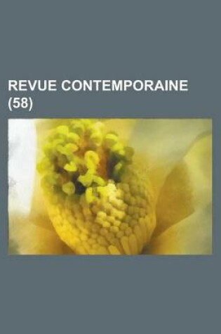 Cover of Revue Contemporaine (58)