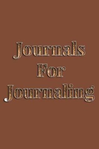 Cover of Journals For Journaling