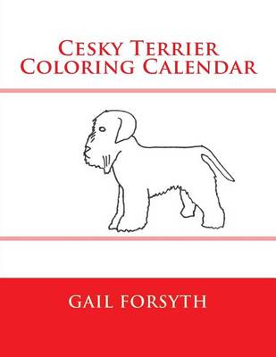 Book cover for Cesky Terrier Coloring Calendar